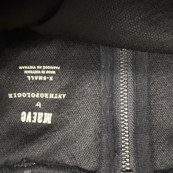 Anthropologie Maeve Black and White Scallop Ric Rac Trim Crop Top - Picture 6 of 6